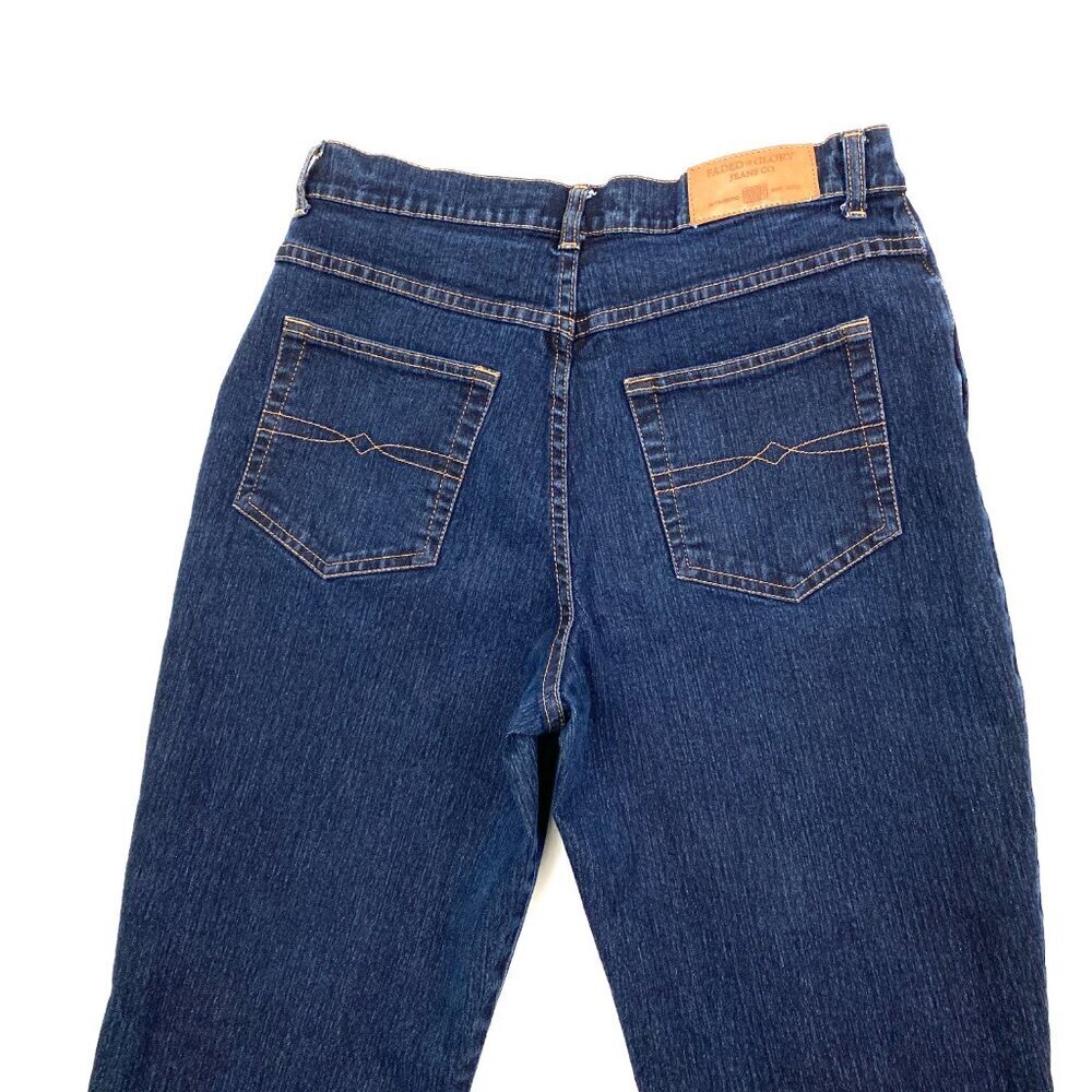 Faded Glory Skinny Women's size 12 Long Dark Wash BLue‎ Denim Jeans - Picture 2 of 3